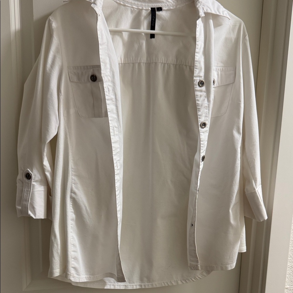 Women's White Button Down Shirt
